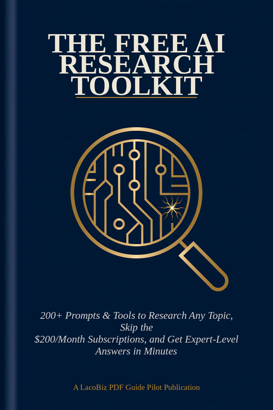 The Free AI Research Toolkit: 200+ Prompts & Tools to Research Any Topic, Skip the $200/Month Subscriptions, and Get Expert-Level Answers in Minutes